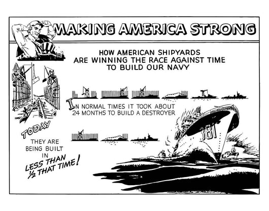 Digitally Restored War Propaganda Wall Decal Design 85