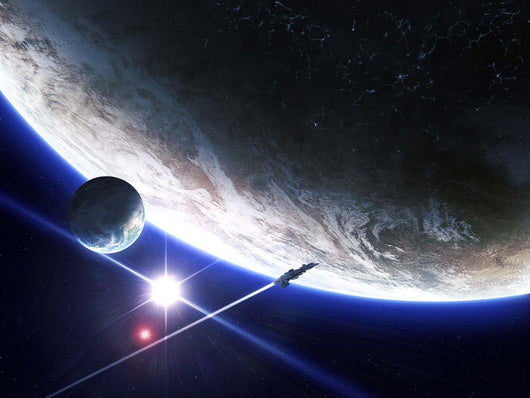 Alien Patrol Zooms over Wall Decal