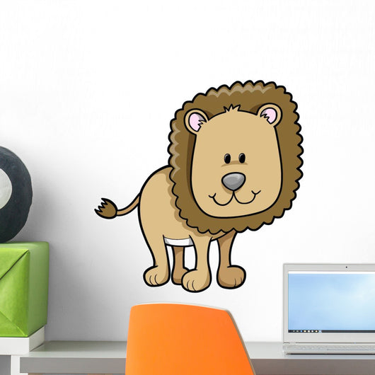 Cute Little Baby Lion Wall Decal