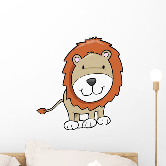 Happy Little Baby Lion Wall Decal