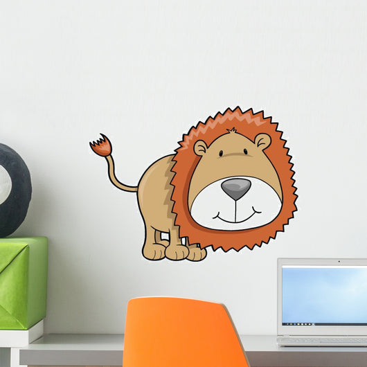 Cute Little Baby Lion Wall Decal