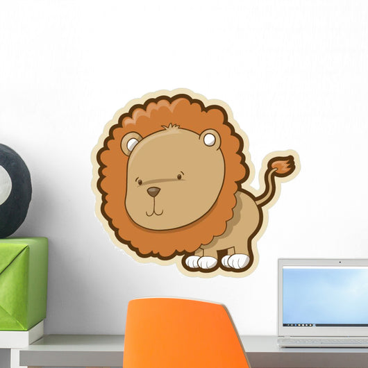 Cute Little Lion Wall Decal