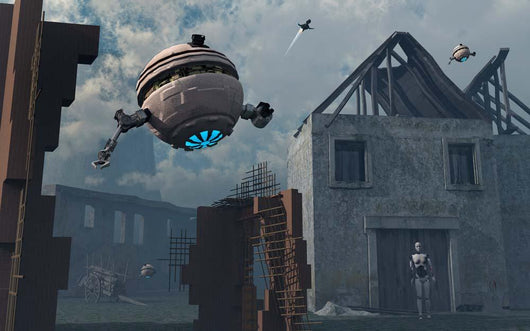 Space Probes and Androids Wall Decal