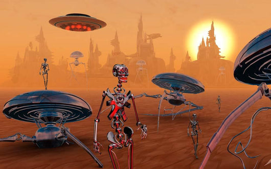 Artist's Concept Life Mars Wall Decal