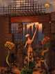 Alien Reptoid Being Exploring Wall Decal