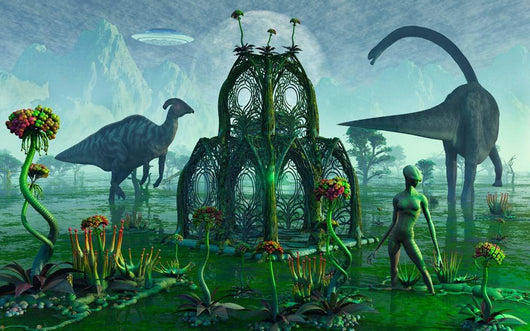 Reptoid Alien Colonist Work Wall Decal