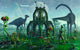 Reptoid Alien Colonist Work Wall Decal