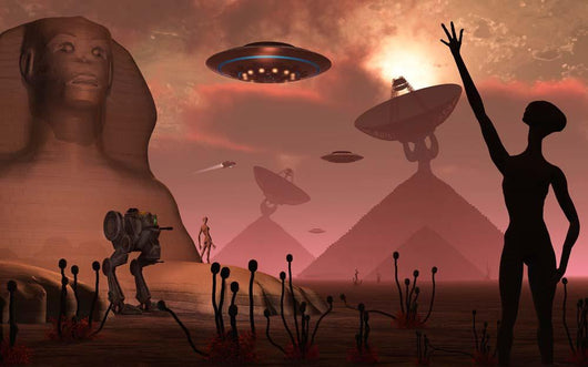 Pyramids Used as Communication Wall Decal