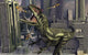 Cloned Allosaurus Being Sedated Wall Decal