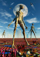 Alien Reptoid Beings Wearing Wall Decal