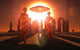Alien Interdimensional Beings Recharge Wall Decal Design 1