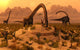 Omeisaurus Dinosaurs Communicating with Wall Decal