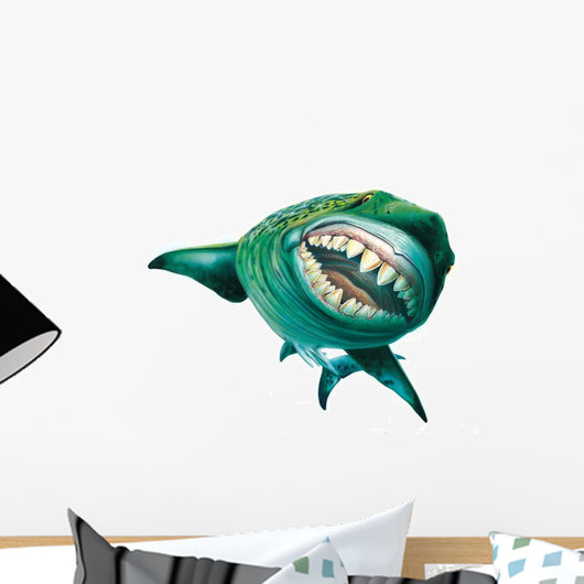 Megalodon Says Hello Wall Decal