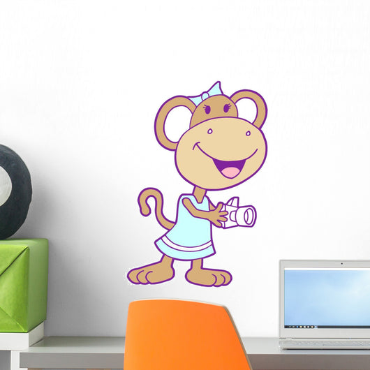 Photographer Monkey Girl Wall Decal