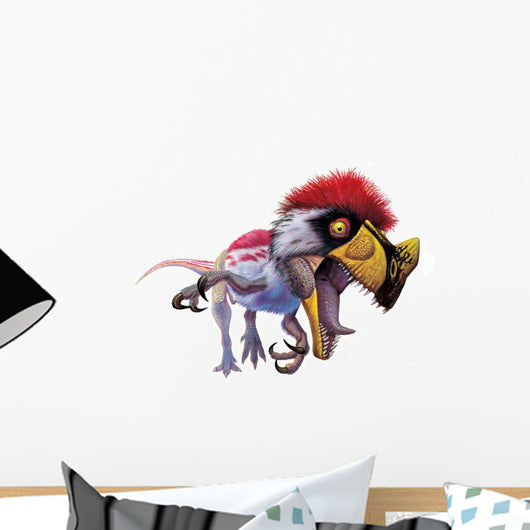 Ornitholestes looking for dinner. Wall Decal