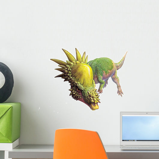 Pachycephalosaurus Preparing to Fight Wall Decal