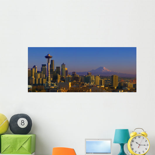 Seattle Washington as Viewed Wall Decal
