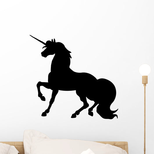 Unicorn Silhouettes Black Wall Decal