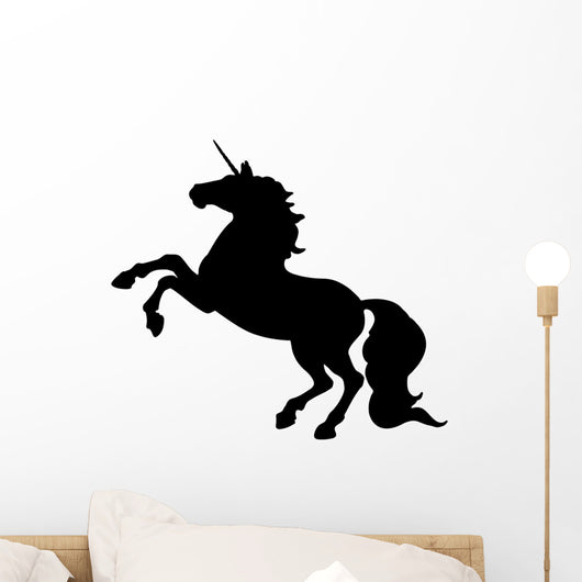 Unicorn Silhouettes Black Wall Decal