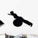 Aerobic Fitness Silhouette Wall Decal