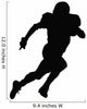 Running Football Silhouette Wall Decal