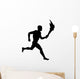 Athletic Runner Silhouette Wall Decal