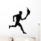 Athletic Runner Silhouette Wall Decal