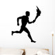 Athletic Runner Silhouette Wall Decal