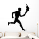 Athletic Runner Silhouette Wall Decal