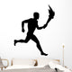 Athletic Runner Silhouette Wall Decal