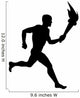 Athletic Runner Silhouette Wall Decal