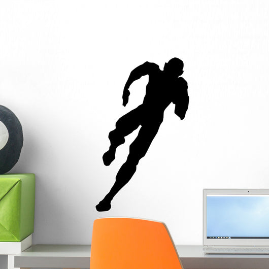 Athletic Runner Silhouette Wall Decal