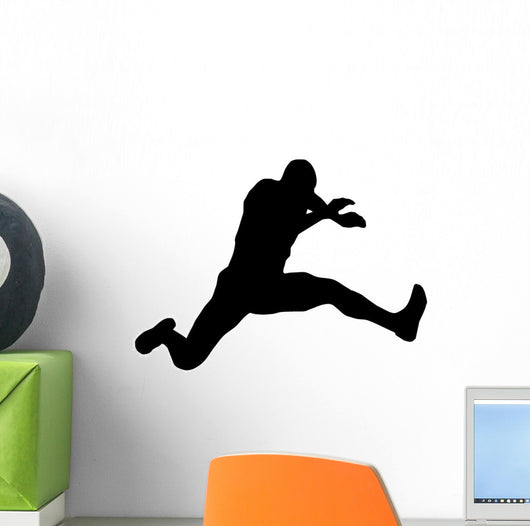 Athletic Runner Silhouette Wall Decal