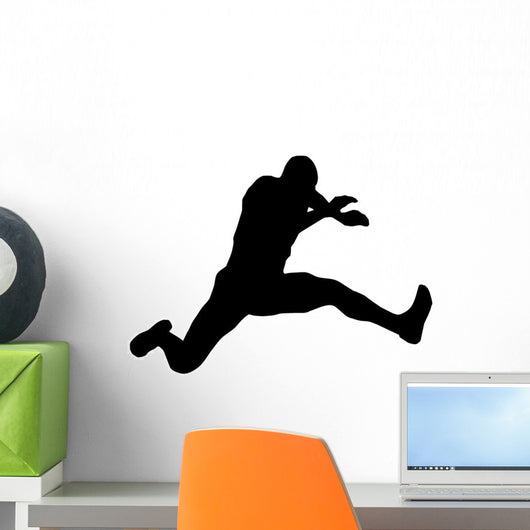 Athletic Runner Silhouette Wall Decal