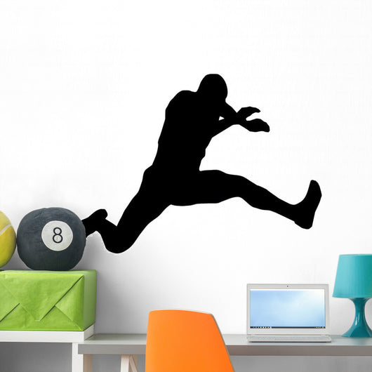 Athletic Runner Silhouette Wall Decal