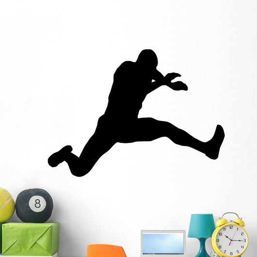 Athletic Runner Silhouette Wall Decal