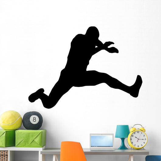 Athletic Runner Silhouette Wall Decal