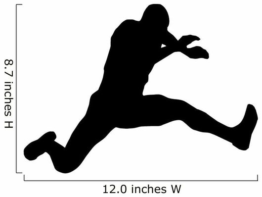 Athletic Runner Silhouette Wall Decal