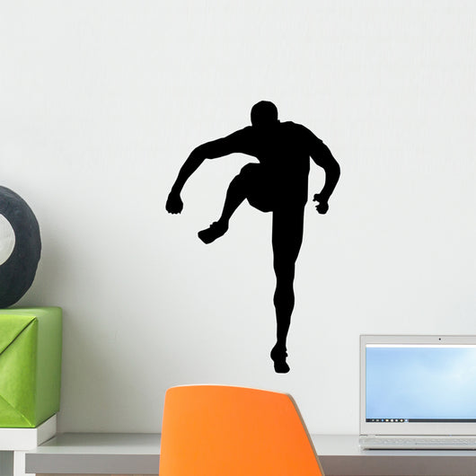 Athletic Runner Silhouette Wall Decal