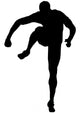 Athletic Runner Silhouette Wall Decal