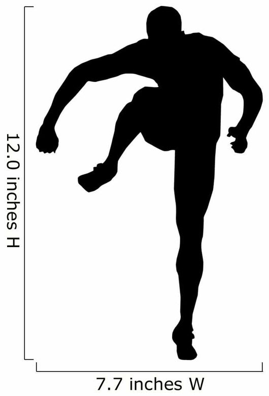 Athletic Runner Silhouette Wall Decal