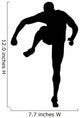 Athletic Runner Silhouette Wall Decal