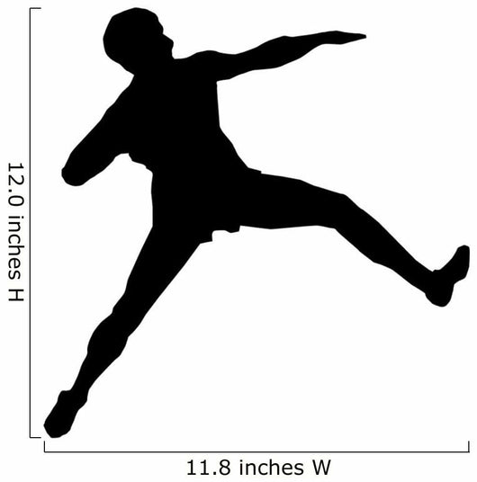 Athletic Runner Silhouette Wall Decal