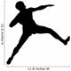 Athletic Runner Silhouette Wall Decal