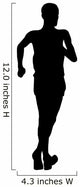 Athletic Runner Silhouette Wall Decal
