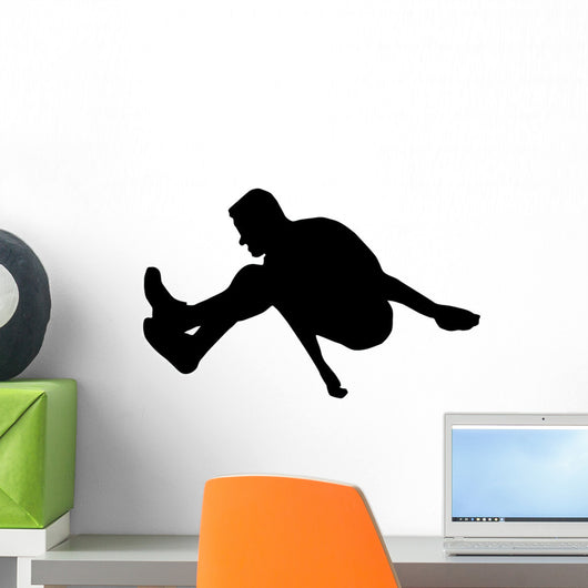Athletic Runner Silhouette Wall Decal