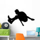 Athletic Runner Silhouette Wall Decal
