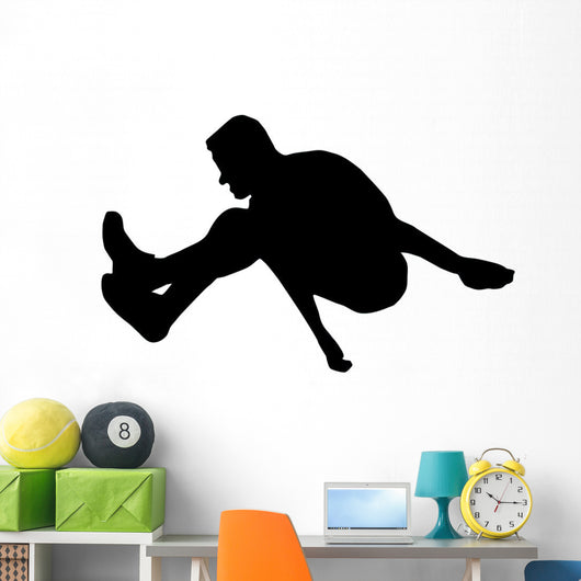 Athletic Runner Silhouette Wall Decal