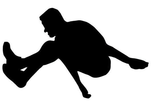 Athletic Runner Silhouette Wall Decal
