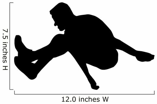Athletic Runner Silhouette Wall Decal